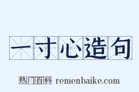 一寸心造句是什么意思的图片